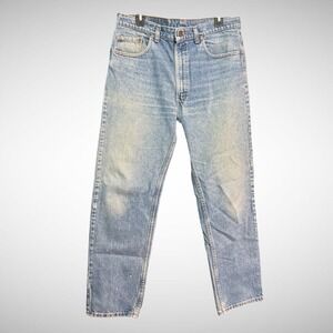 Vintage Levis 525 XX Womens 36 X 30 Solid Blue Denim Pants Perfect Waist